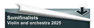 Semifinalists Violin and orchestra 2025
